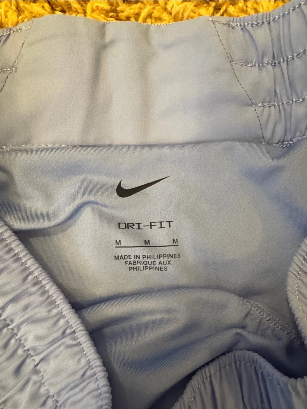 Nike Women's Sky Blue Running Shorts with Swoosh